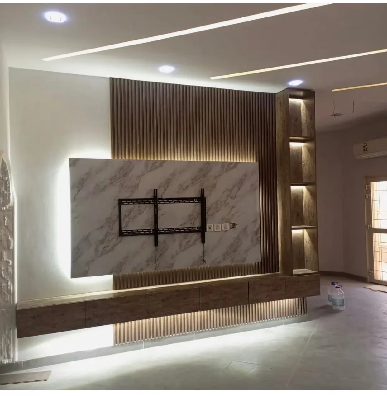 Premium Modular TV Unit Design in Vashi